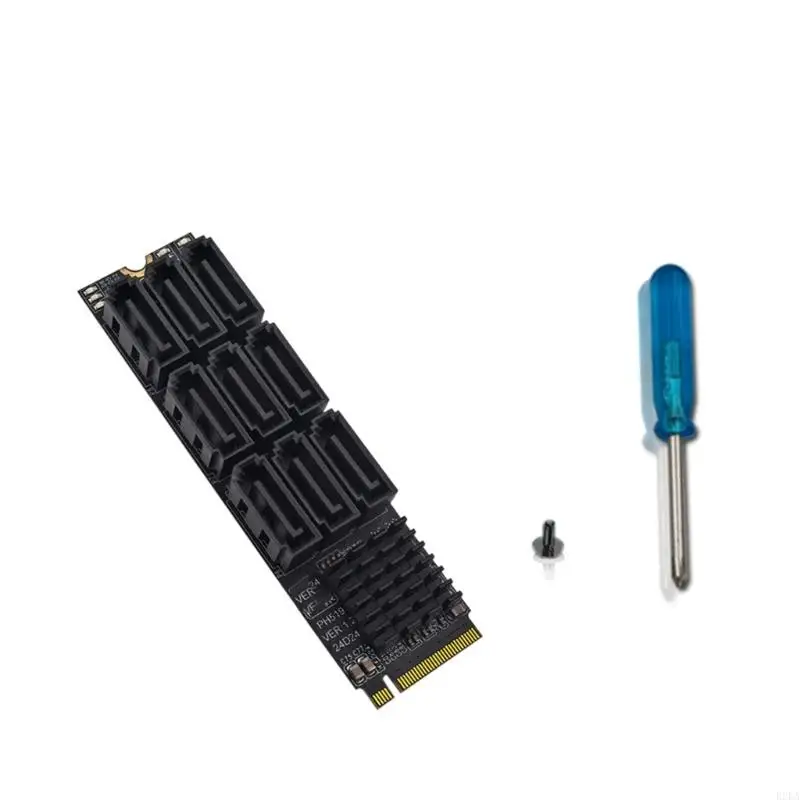 

6 Гбит / с PCIEXPRESS SATA3 Адаптер 9 Порт M.2 MKEY PCIE CARD CARD Совместимые с многофункциональными платформами среда B2EA