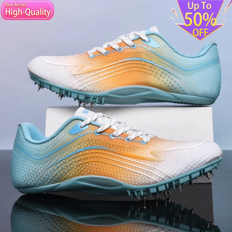 Hot Selling Refreshing Mens Womens Track Field Shoes in Summer Trendy and Versatile Sports Shoes Comfortable and Snug Nail Shoes