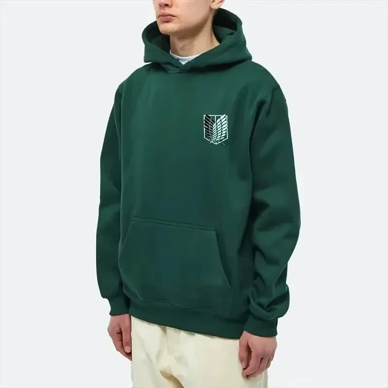 Sudadera con capucha de Attack on Titan para hombre Sudadera con capucha de Anime ropa de calle para hombre y mujer Sudadera