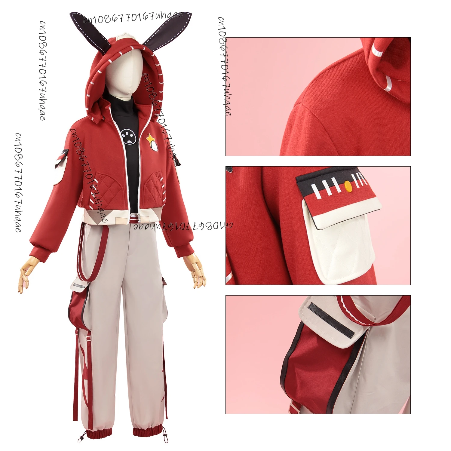 Luca Balsa Cosplay Costume Game Identity V Red Uniforms daily Coat Hat Wig Suits Party Play Clothes for Men Women 2024s67