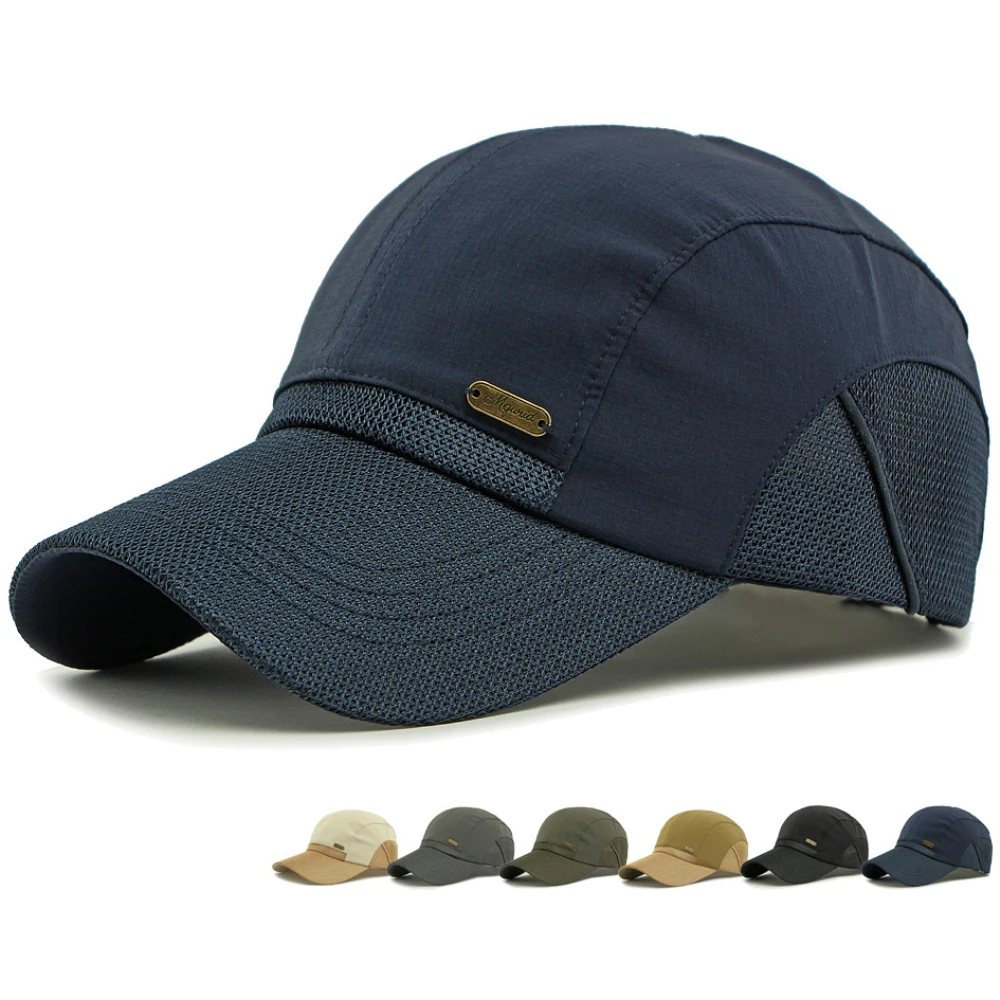 Czapki wiosenno-letnie HT4827 dla mężczyzn i kobiet, nowa oddychająca czapka typu trucker z siateczki, męska i damska czapka bejsbolówka z naszywkami, regulowana czapka bejsbolowa.