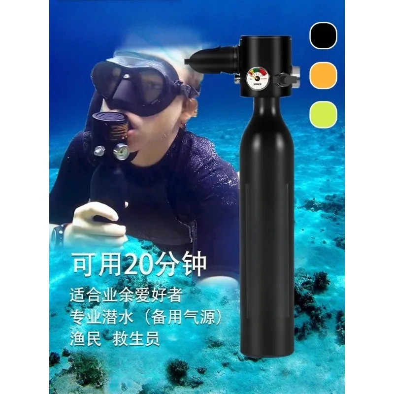 

underwater breathing apparatus, portable oxygen tank, deep diving equipment bottle