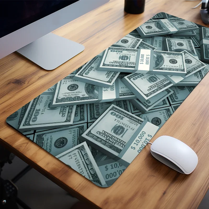 

Dollar Fortune Mouse Pad pc desktop pad is ideal for offices and gamers non-slip rubber durable washable ultra clear printing