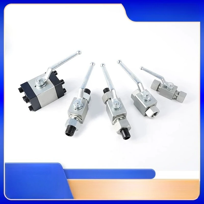 YFYQ series hydraulic high pressure ball valve external thread flat seal high pressure ball valve