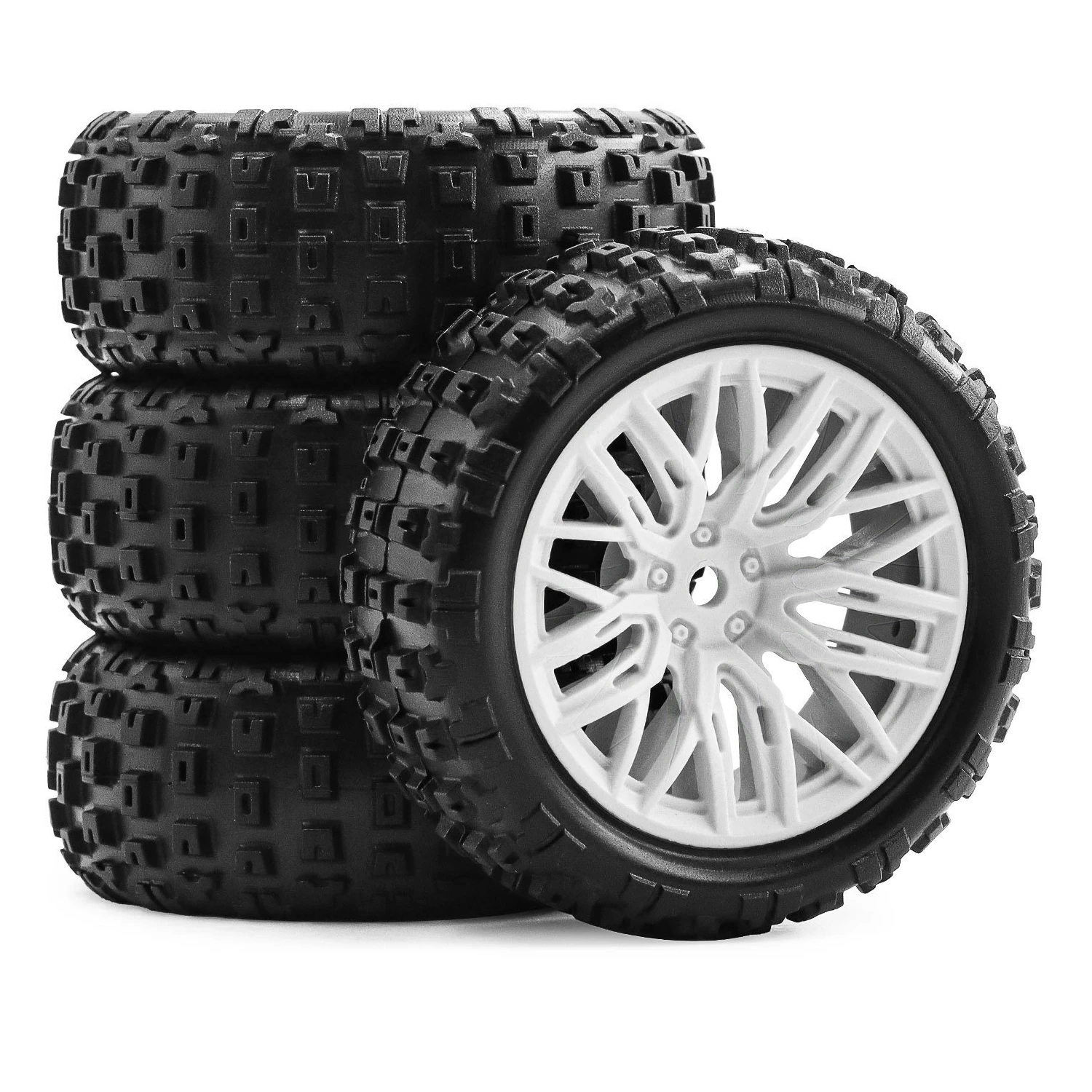 4 pezzi 67mm pneumatici in gomma per Arrma 1/18 2S Typhon Grom RC auto aggiornamento 12mm ruota esagonale parti di pneumatici