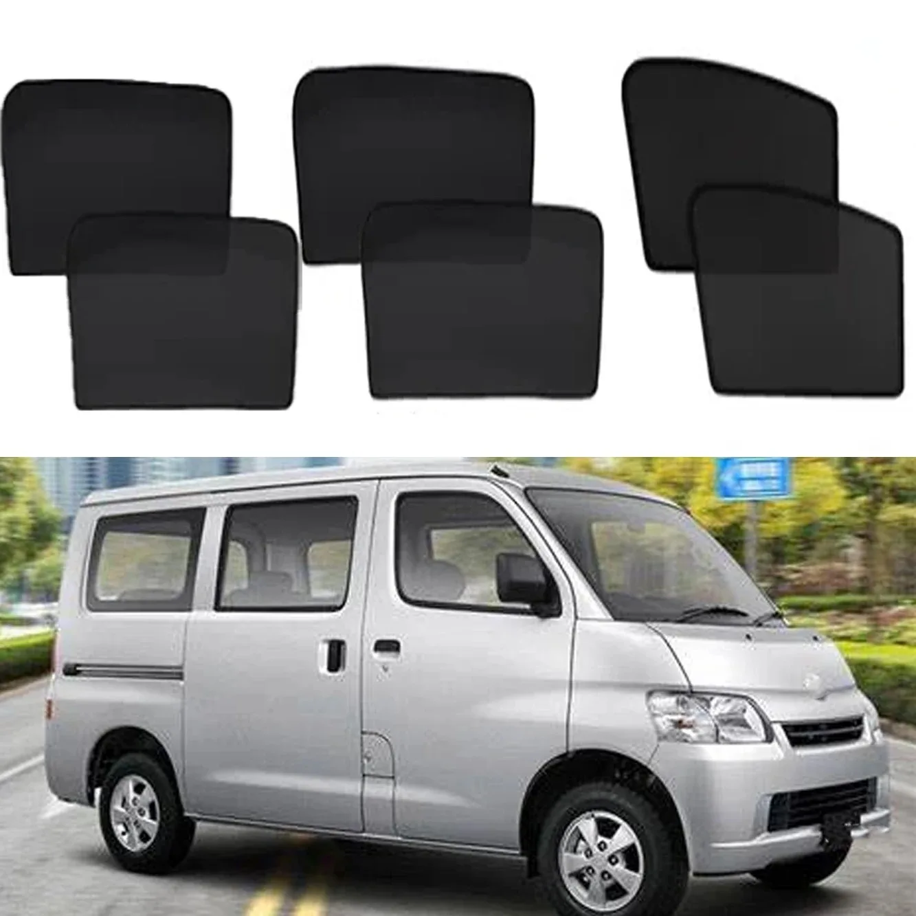 

Магнитная солнцезащитная шторка для лобового стекла автомобиля, аксессуары для Subaru Bongo Daihatsu Gran Max S400 2008 ~ 2024