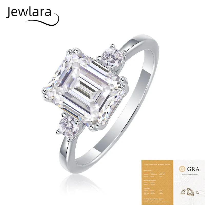 JEWLARA Token Ring S925 Silver Moissanite Closed Ring 2025 New Model