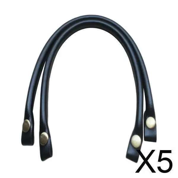 

5x PU Leather Replacement Bag Handles, 2 PCS PU Leather Bag Strap Replacement,