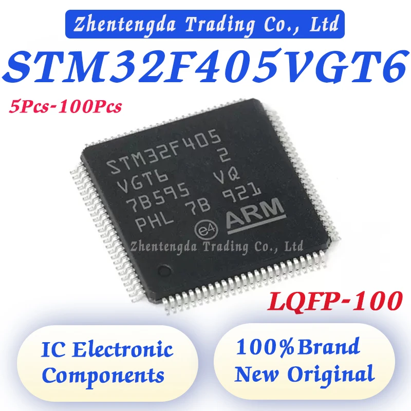 

5-100Pcs STM32F405VGT6 STM32F405VG STM32F405V STM32F405 STM32F STM32 STM IC MCU Chip LQFP-100