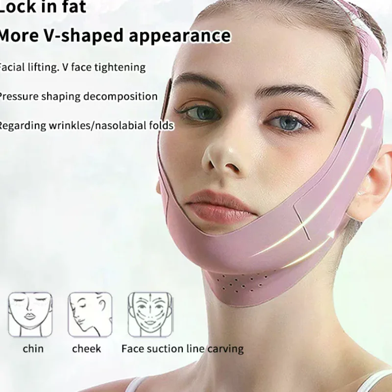 Reusable Face Slimming Bandage V Line Bandage Women Chin Cheek Lift Up Belt Facial Massage Strap Face Skin Care Beauty Tools