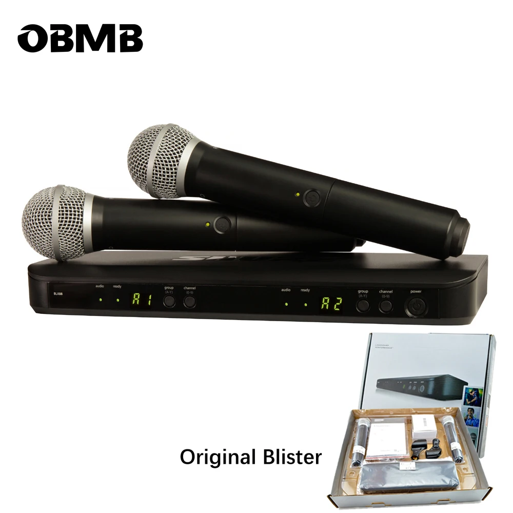 

Free Shipping First-Class BLX288 PG58 Professional UHF True Diversity BLX Wireless Microphone for Singing with Original Box