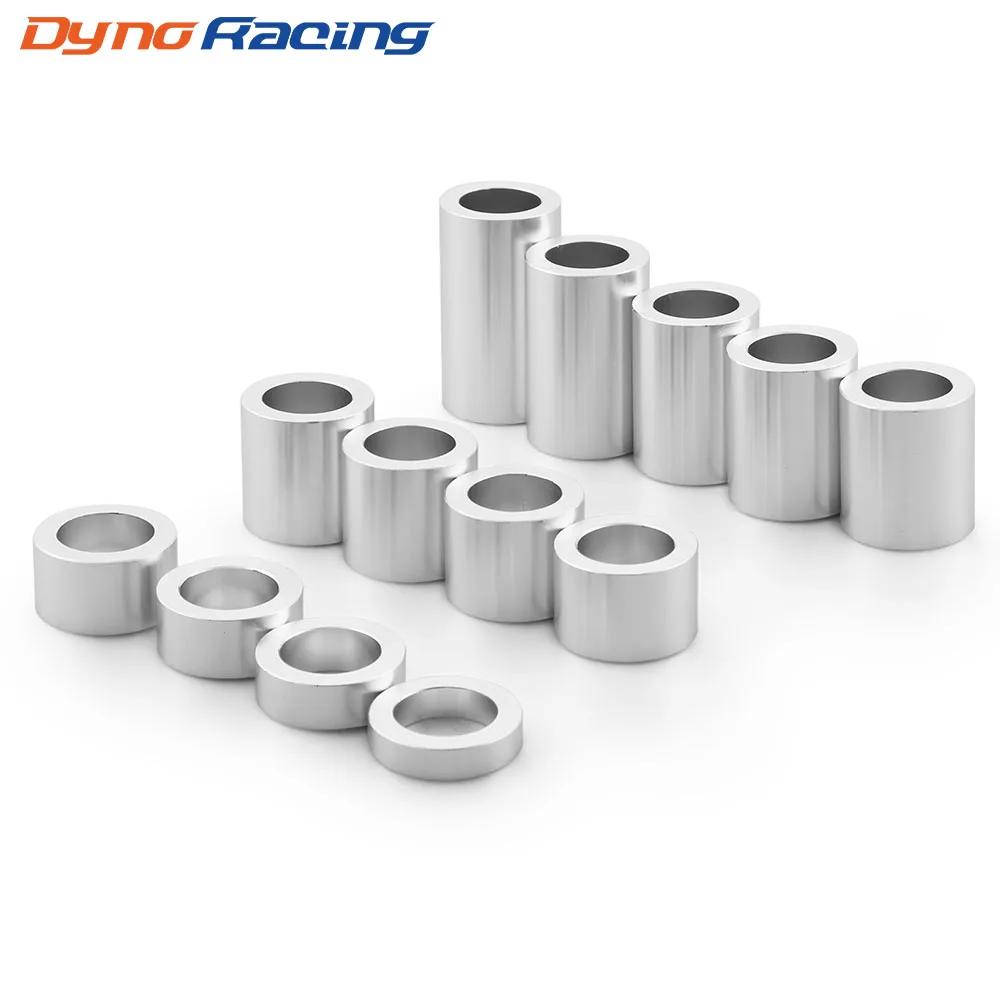 Kit d'entretoise d'essieu de roue en aluminium, 13 pièces, I.D.3/4 "-OD.1-1/8" pour motos Harley pour Bobbers Choppers personnalisés
