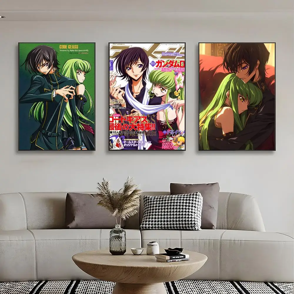Mecha Anime C-code Geass Lelouch of the Rebellion Poster High-definition stickers ideal gifts for living rooms hallways
