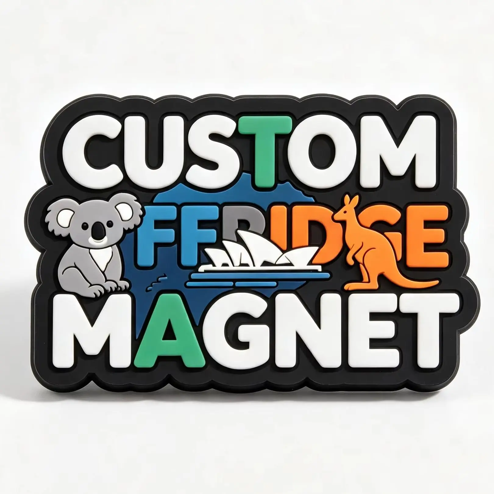 Custom 2D Soft PVC Fridge Magnet Cartoon Plastic Rubber Fridge Magnets Promotion Gift PVC Fridge Magnet