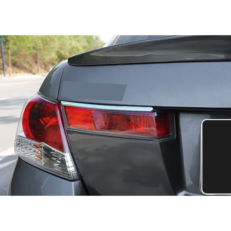 For Honda Accord 8th Generation 2008-2013 Car Rear Tail Lamp Shade Decorative Cover Trim ABS Rear Taillight Light Eyebrow Patch