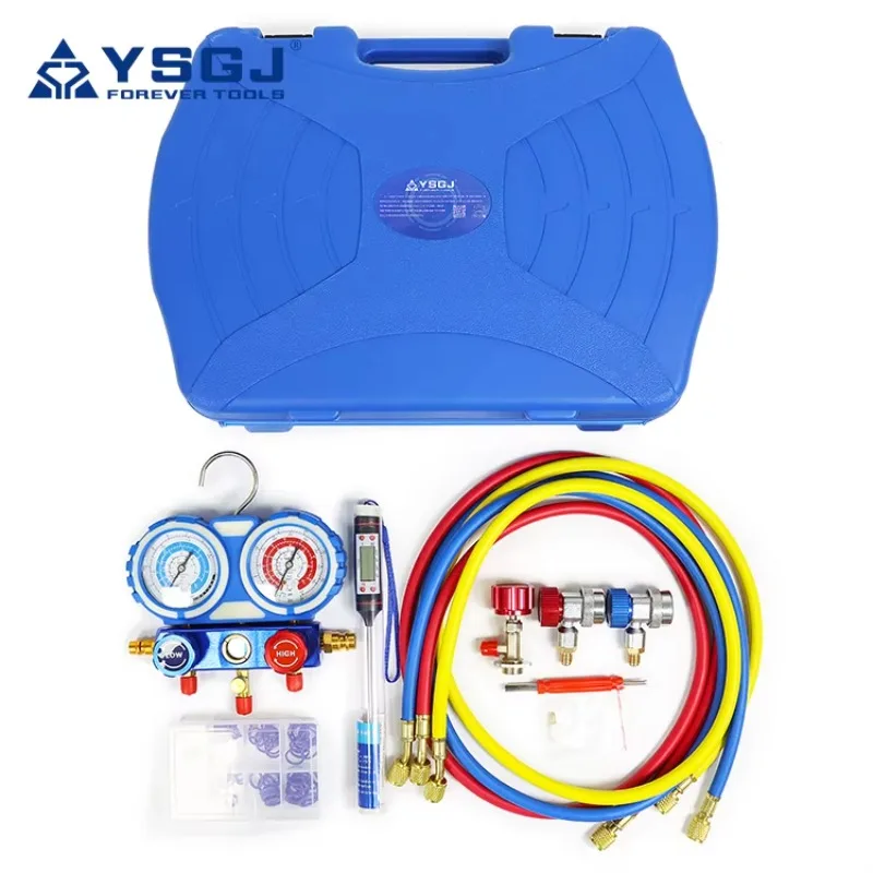Universele Koelmiddeltool R134a Auto Airco Manifold Manometer Onderdelen Koelmiddel Manifold Manometers Set