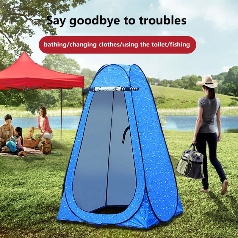 Portable Outdoor Camping Tent, Mobile Toilet, Simple Bath Cover,Rural Field Changing,Shower Room,Sunscreen and Anti-Transmission