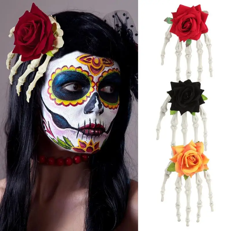 

Halloween Skeleton Hands Bone Hair Clips For Women Girls Nonslip Devil Claw Barrettes Hair Accessories Hair Clips