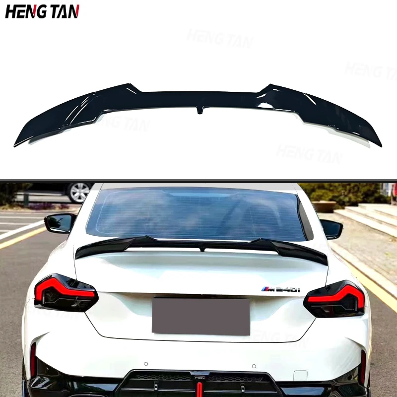 

Bright Black For BMW 2 Series G42 G87 M2 Coupe 2-Door 2022+ Car Rear Trunk Spoiler Rear Wing Tail Wing Parts Body kit