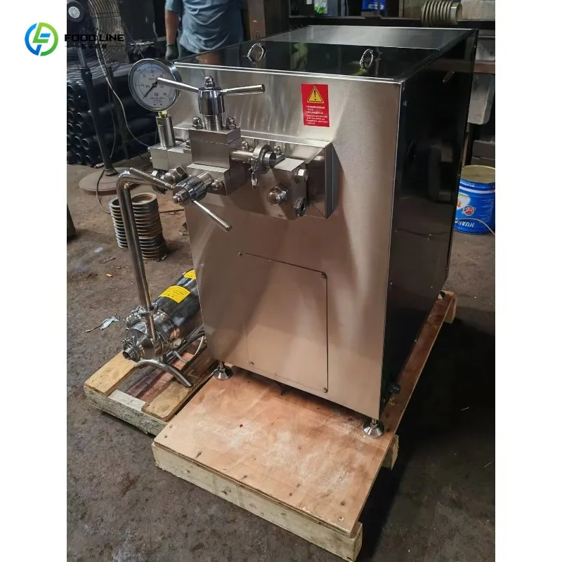 High Efficiency Commercial High Pressure Homogenizer Machine For Dairy Drink Emulsification Production
