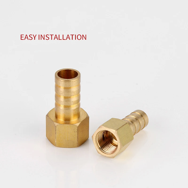 

1/4" BSP to 8mm Brass Female Barb Hose Tail Fitting G4/1 thread Outer diameter 8MM Water stop joint brass water stop pagoda