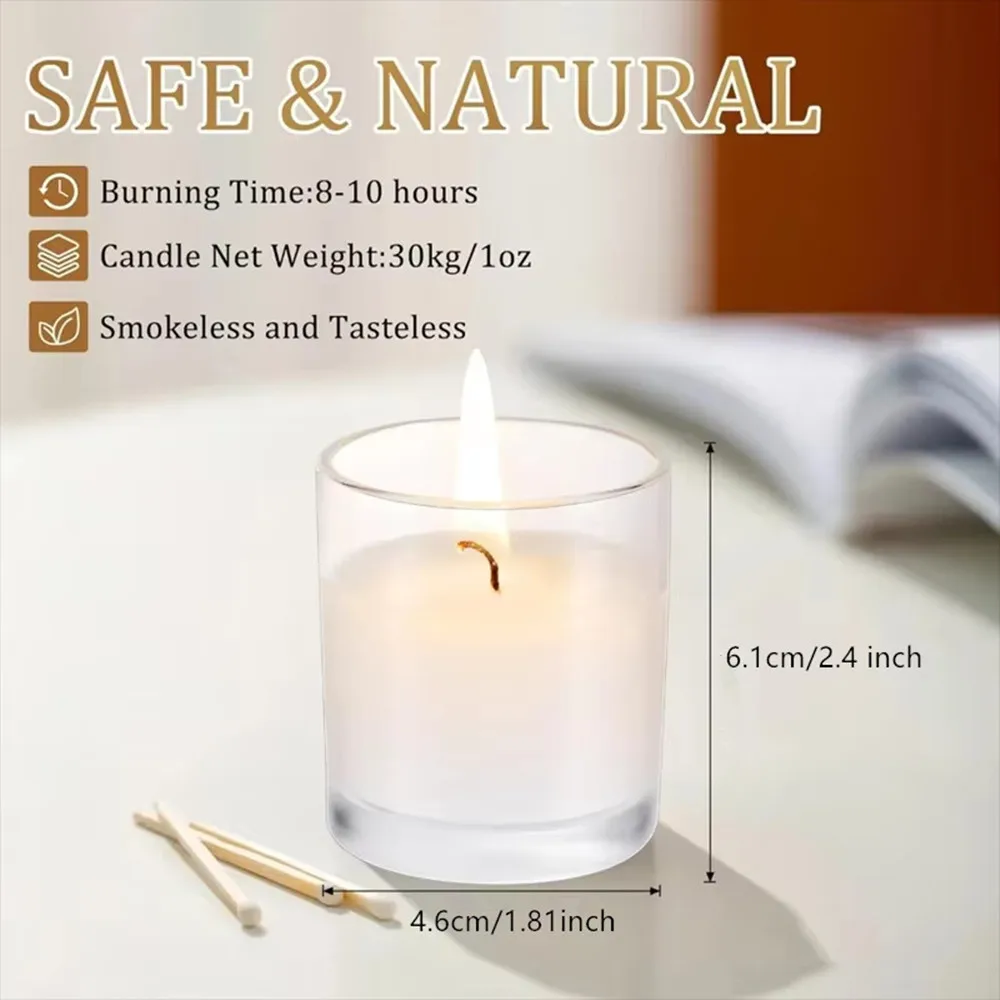 

10 шт. вотивные свечи оптом, белые стеклянные вотивные свечи, свечи без запаха, прозрачные стеклянные свечи для свадьбы, дня рождения, праздничной вечеринки