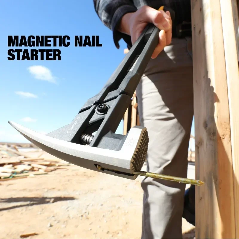 Magnetic nail groove rubber Carpentry hammer TB-H1-1R-S16 TB-H1-1R-S18 ShockStop Steel Rip Hammer Milled Face Hand Tools