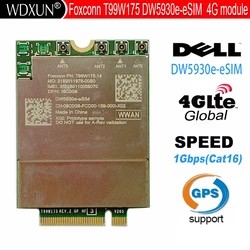 Moduł Foxconn T99W175 DW5930e-eSIM X55 5G DP/N 0cgxhg 1gbps cat 16 dla Dell 5430 szerokości geograficznej laptopa 7330 7430 7760 9420 9520