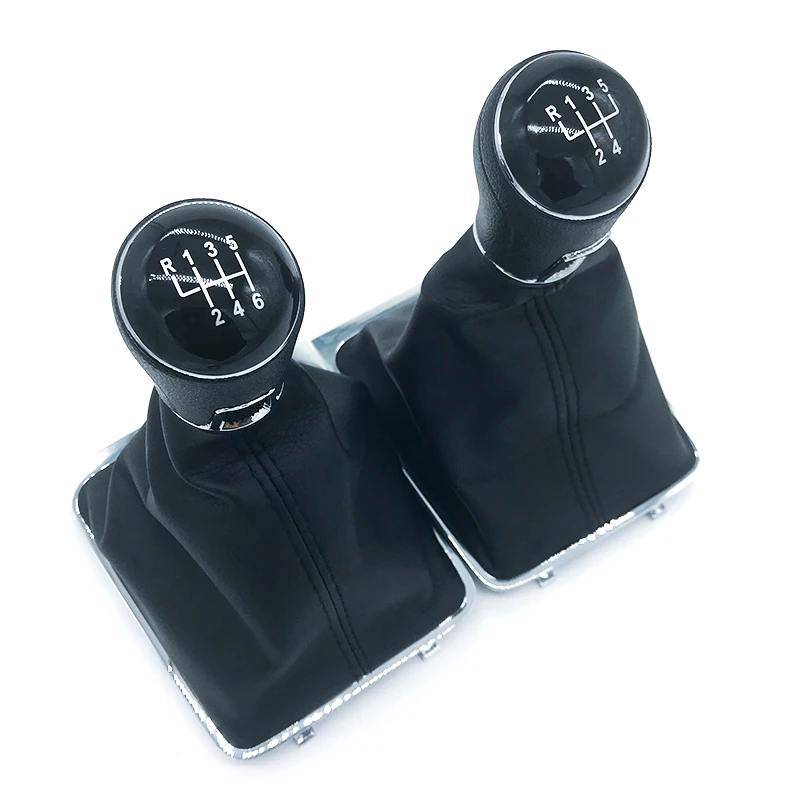 5/6 Speed Car Gear Shift Knob Head Lever Stick Gaiter Boot Cover Collar For Volkswagen VW Passat B7 2011 2012 2013 2014 2015