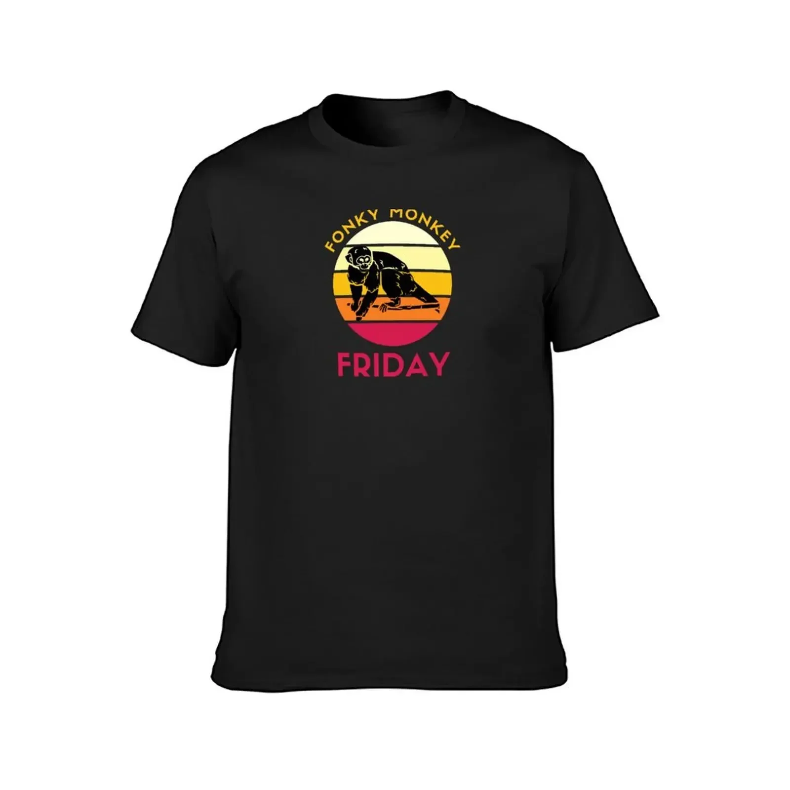 Funky monkey friday T-Shirt vintage t shirts custom shirt blanks graphic t shirts t shirt men 100℅ cotton