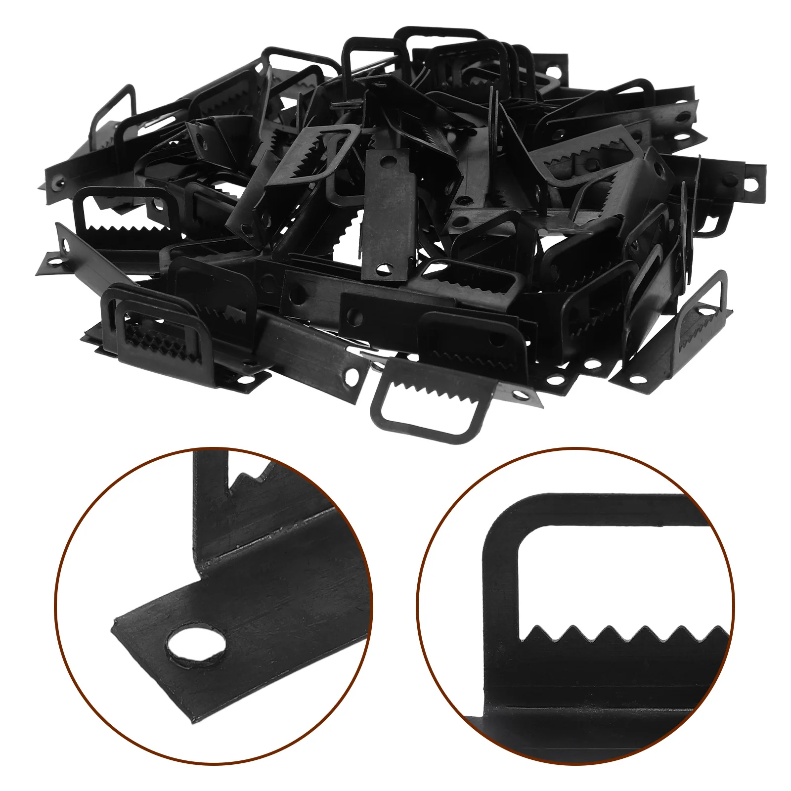 

100Pcs L Shape Hook Heavy Duty Picture Hangers Made of Solid Metal for Frame Hanging Tools Wall Display Brackets Residential