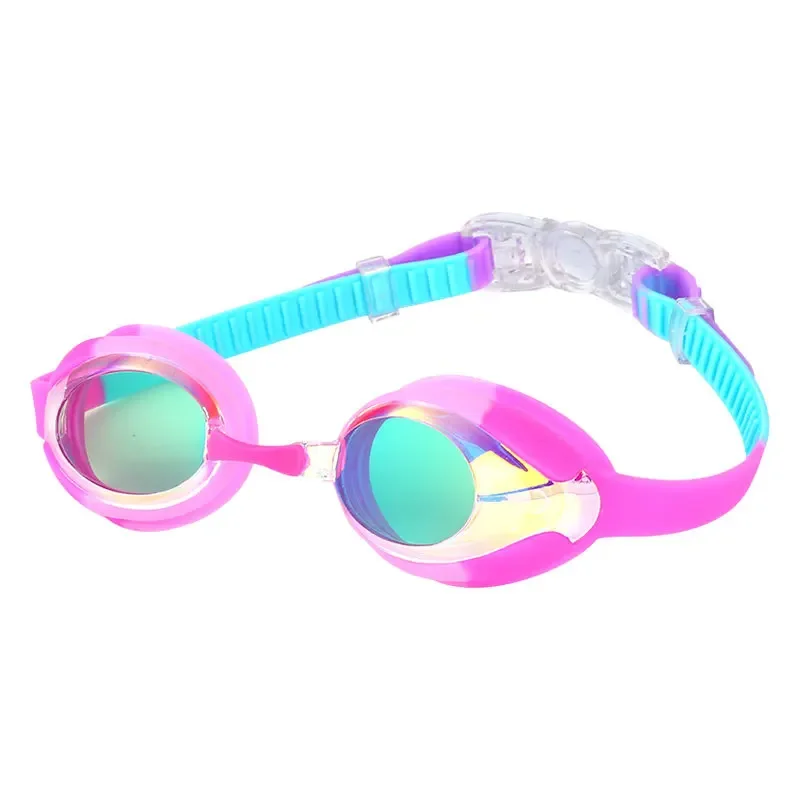 Children\'s Swim Goggles Electroplating High Definition Anti-fog Waterproof Comfortable Block Bright Light Vision Large Goggles