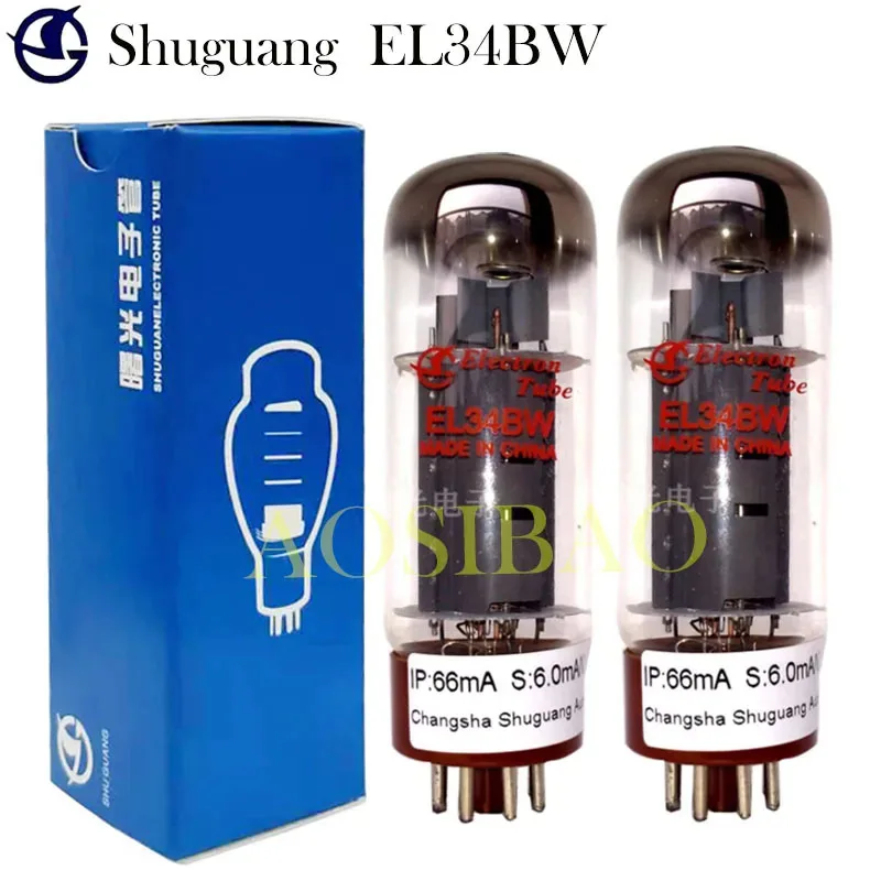 SHUGUANG  EL34M EL34BW EL34BHT Vacuum Tube Valve Replaces  6CA7 EL34B 6P3P 5881 6550 EL34 Electronic tubes For Amplifier