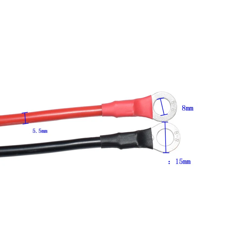 10AWG SAE To O Ring Extension Cable With Dust Cover Extended Connection Line For Waterproof Dust Cap For Easy Installation