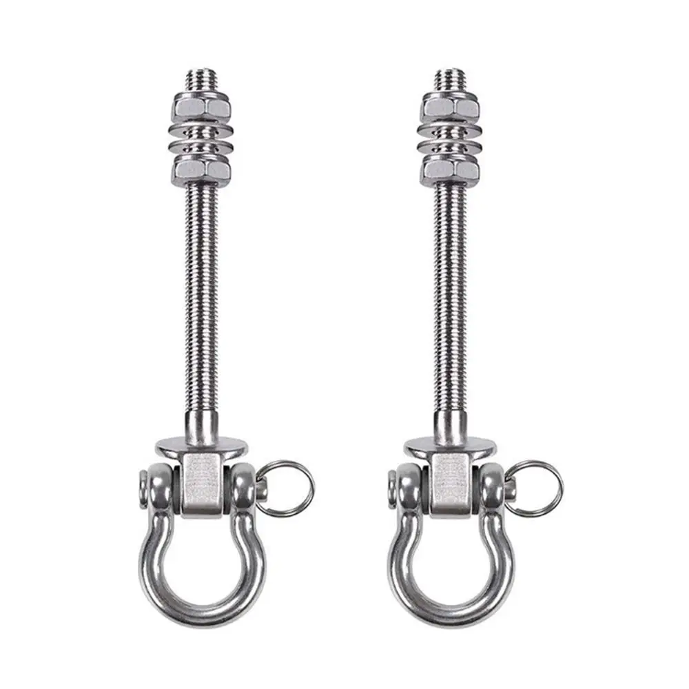 Portable Heavy Duty Swing Hook Stainless Steel Threaded Shaft Hammock Hook Easy Installation Yoga Hammock Hook Yoga Gym