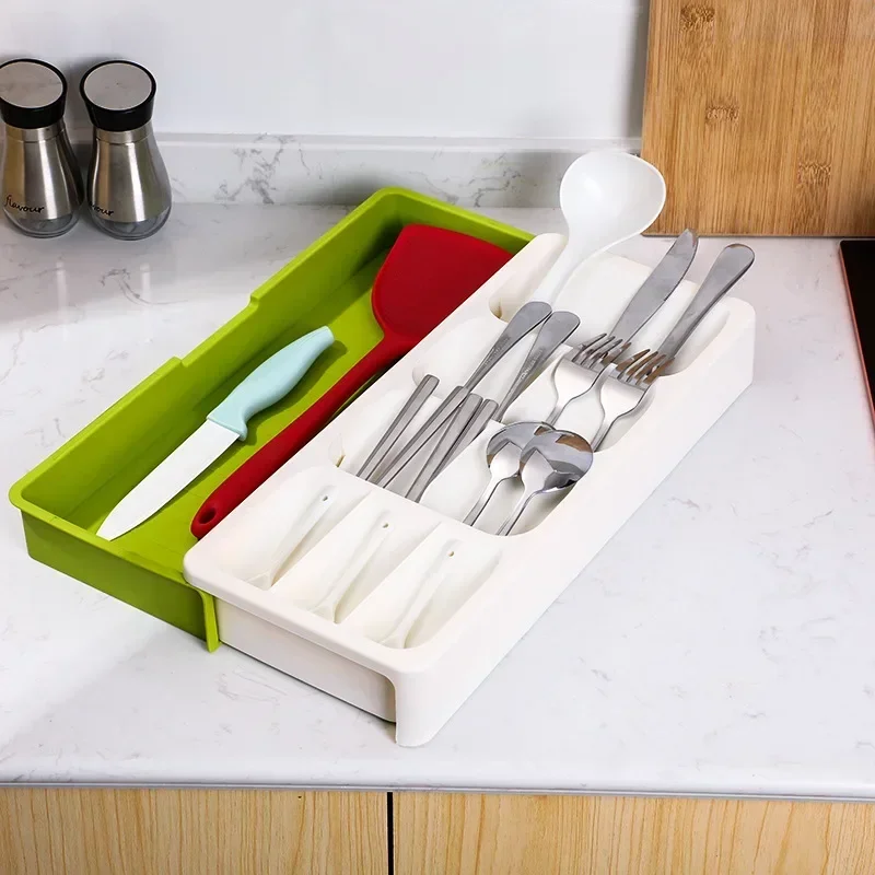 Kitchen Storage Tray Kitchen Organizer and Storage Container Cutlery Organization Home Garden Cutlery Storage Tray