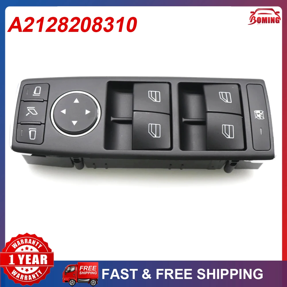 New Car Electric Power Window Switch Front Left Driver Side A2128208310 For Mercedes C-CLASS W204 E-CLASS W212 W207 C207