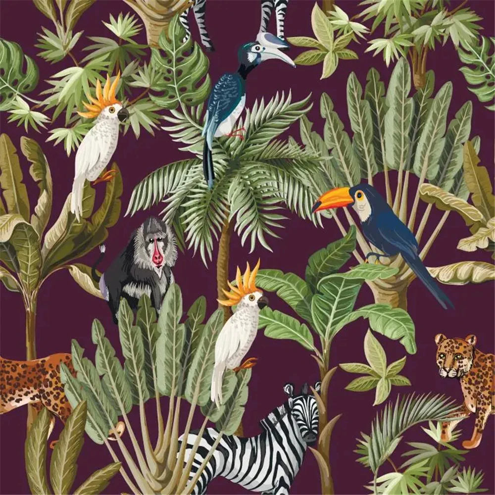 Custom parrot wallpaper for bedroom walls Art Mural Photo Wallpapers for Living room decoration Restaurant Wall paper home Decor