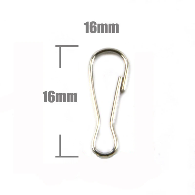 100Pcs Metal Snap Clips Hooks Loaded Clasp Keyring Buckle Hardware Accessories for Bag Chain Metal Small Carabiner Key Ring Tool