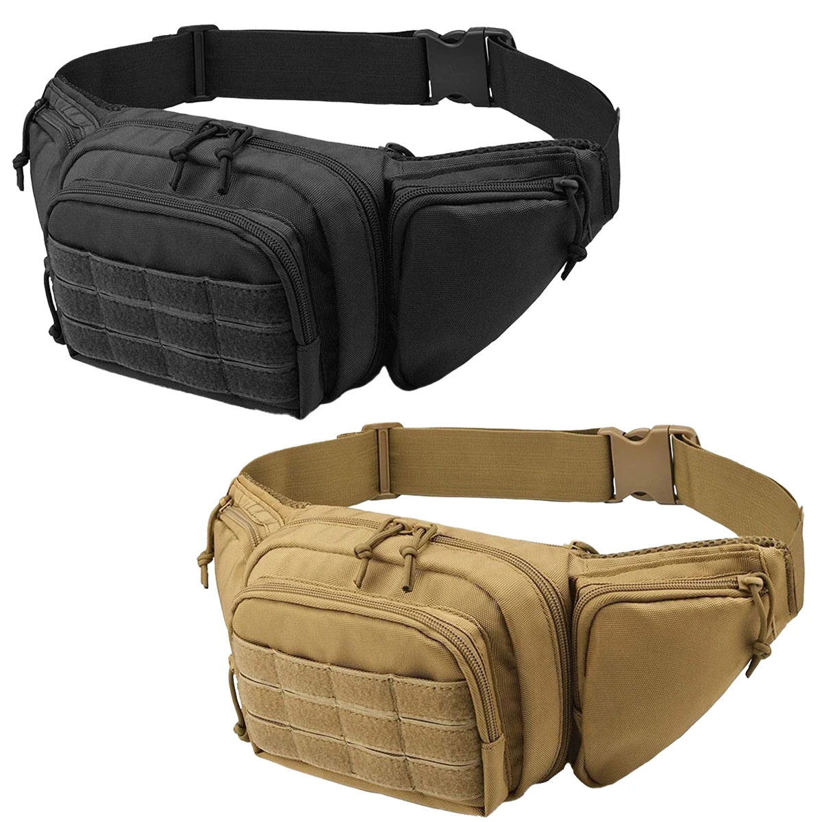 Riñonera táctica de nailon para caza y teléfono, bolsa de viaje para pistola y pesca, impermeable, Molle EDC