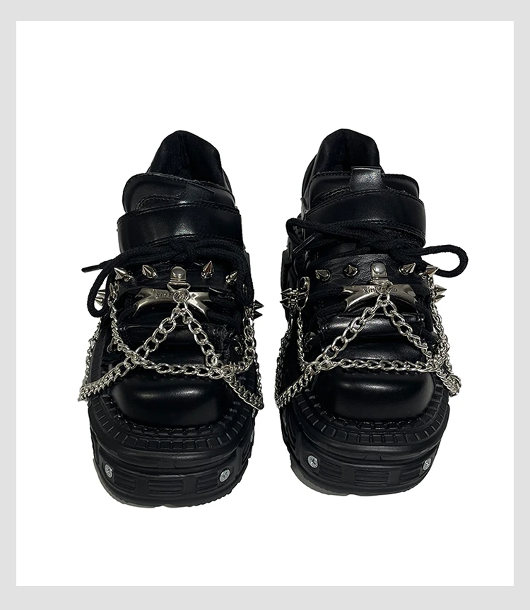 Women Spanish Trendy Brand Goth Y2k Babes Rock Heavy Metal Punk Style High-top Female Subculture Single Shoes 8cm - Image 3