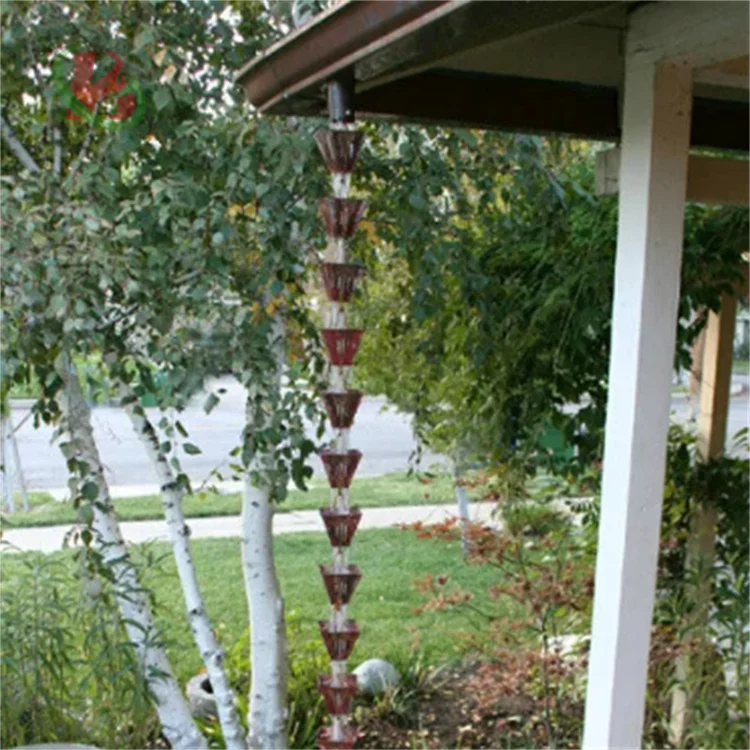 

Garden outdoor decorative metal waterfall yard metal rain chain