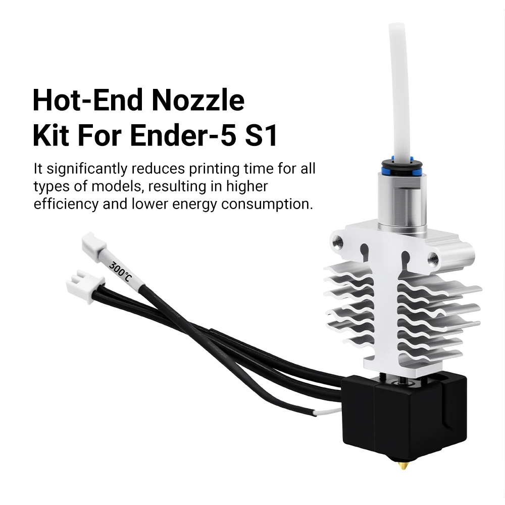 Ender 5 S1 Original Hotend Kit With High Temperature & Speed Nozzle Silicone Socks Extruder Hot End Kit for Ender5 S1 Print Head