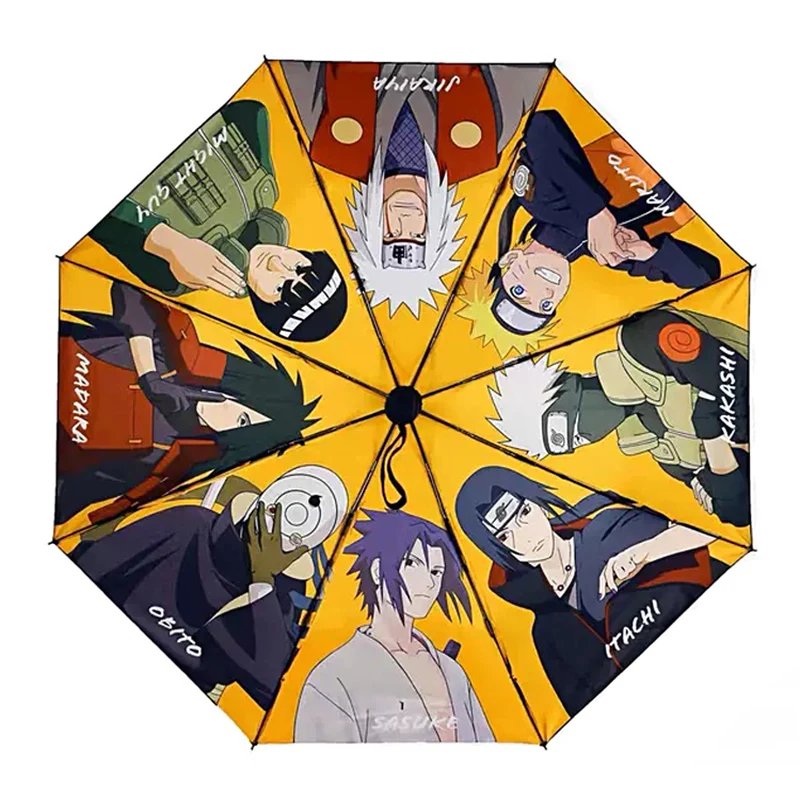 Sun Rain Dual Use Japanese Anime Cartoon Umbrella Automatic Large 10 Rib Strong Wind Resistant Sun Sunscreen Parasol Women Men