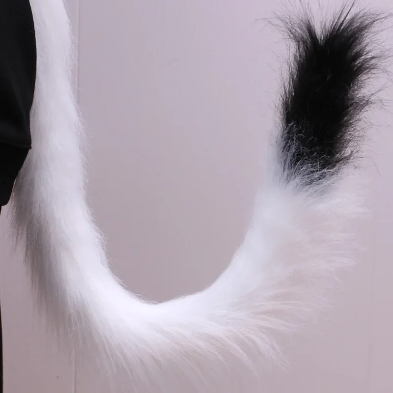 Furry Fox-変装アクセサリー,動物の尻尾,80cm,パーティーの装飾,ファンシードレス,アニメの衣装,ハロウィーン,クリスマス