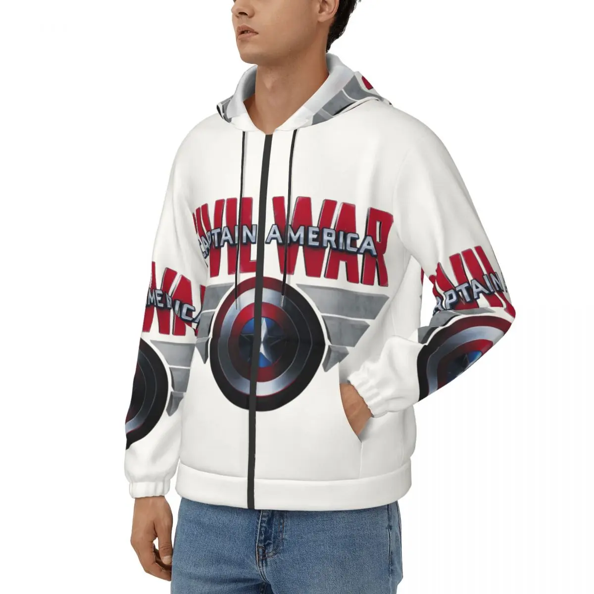 Men's Civil War Hoodie Disney Captain America Film Clothes Novelty Hoodies New Arrival Clothing