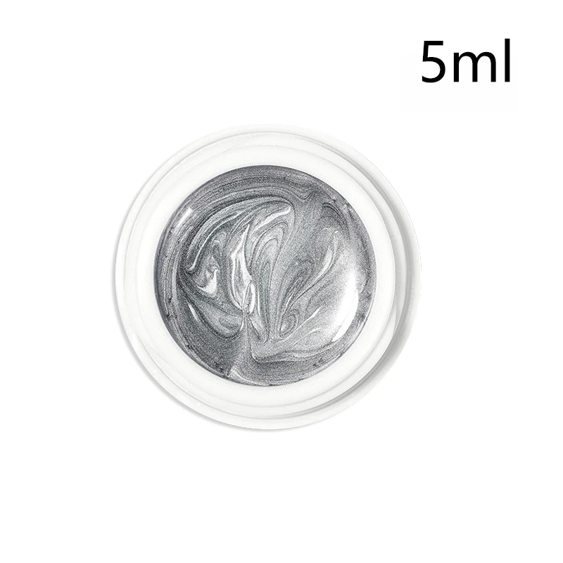 5g Super-Bright Metallic Painting Liner Gel Polish Silver Gold Mirror Gel Nail Polish Semi Permanent UV Nail Art Vernis Salon