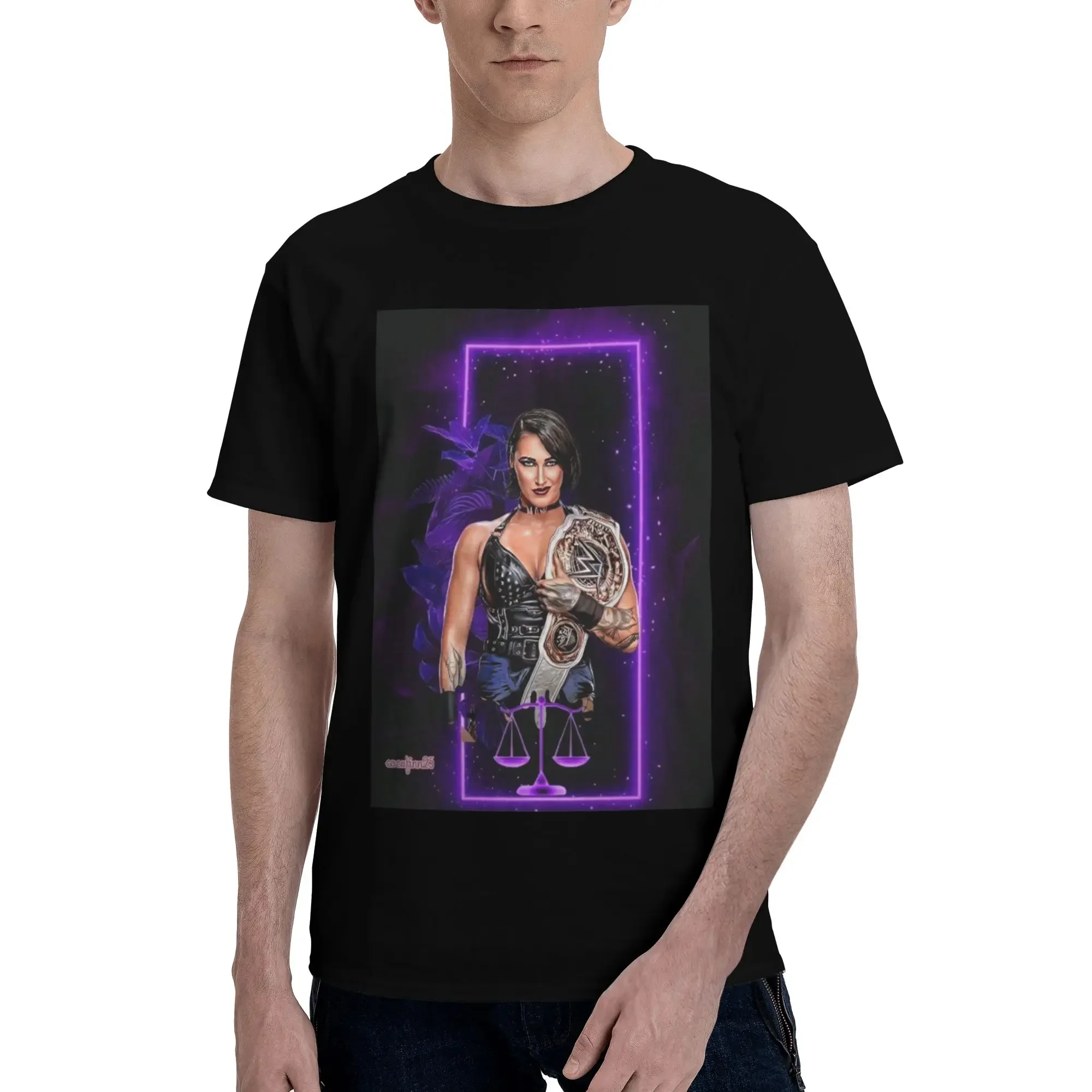 She Is My Mami Rhea Ripley Bootleg Wrestler  100% Cotton T-Shirt Men's Fashion T Shirts Men O-Neck Short Sleeve S-6XL