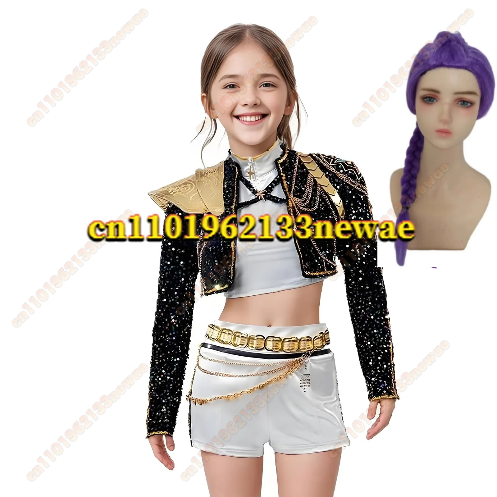 Kpop 악마 사냥꾼 Rumi Zoey Mira 2025 어린이 코스프레 의상 세트 소녀 Huntrix 롤 플레잉 복장