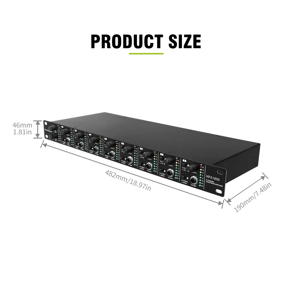 China Hot Sell  8 Channel Headphone Amplifier From China